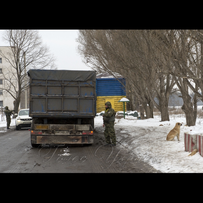 2 лютого 2017 Луганська область. Блок пост біля міста Кремінна.