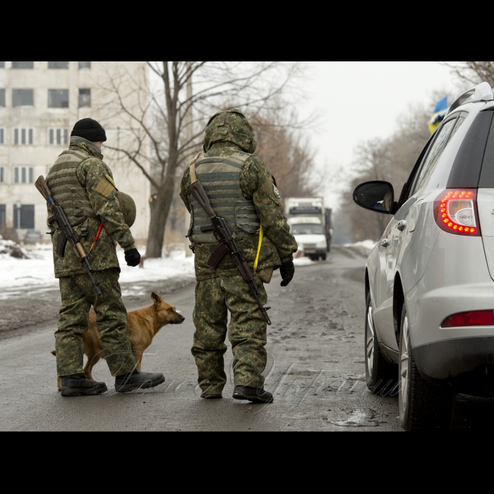 2 лютого 2017 Луганська область. Блок пост біля міста Кремінна.