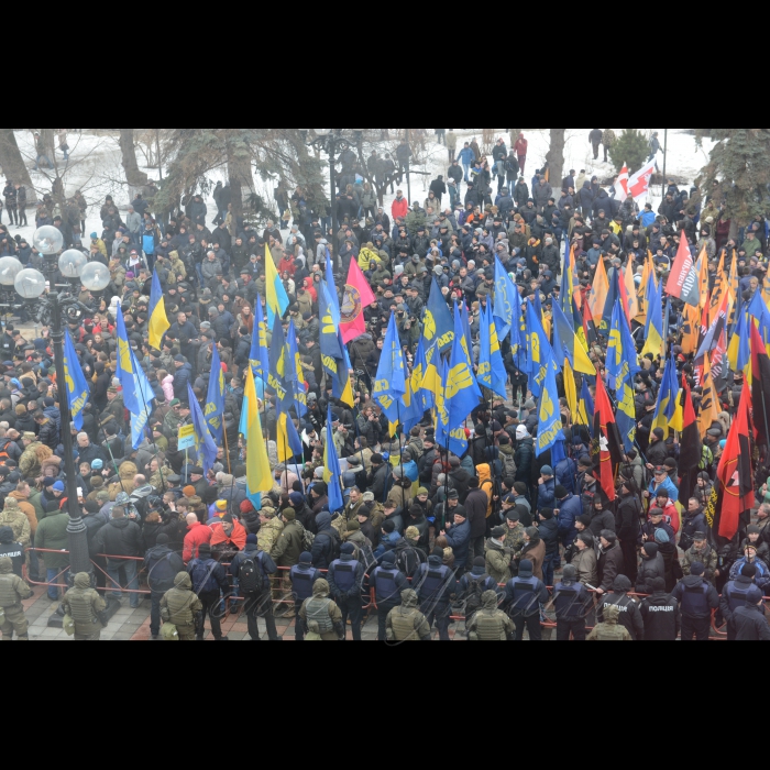 22 лютого 2017 Марш Національної Гідності біля Верховної Ради України.
Організатори: Національний корпус, ВО 