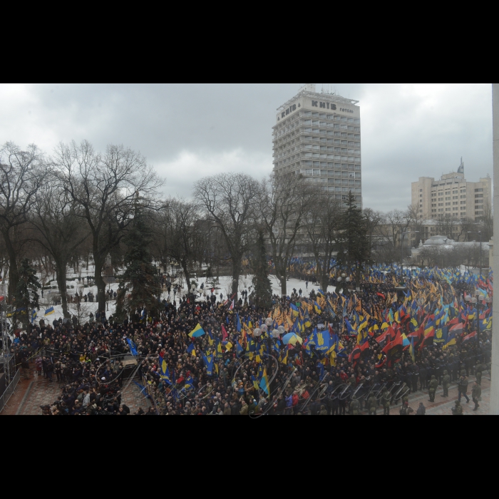 22 лютого 2017 Марш Національної Гідності біля Верховної Ради України.
Організатори: Національний корпус, ВО 