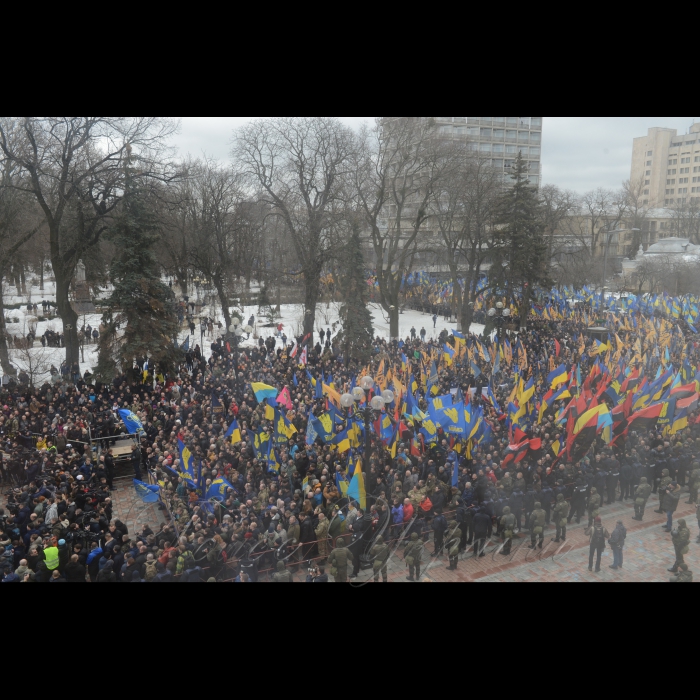 22 лютого 2017 Марш Національної Гідності біля Верховної Ради України.
Організатори: Національний корпус, ВО 