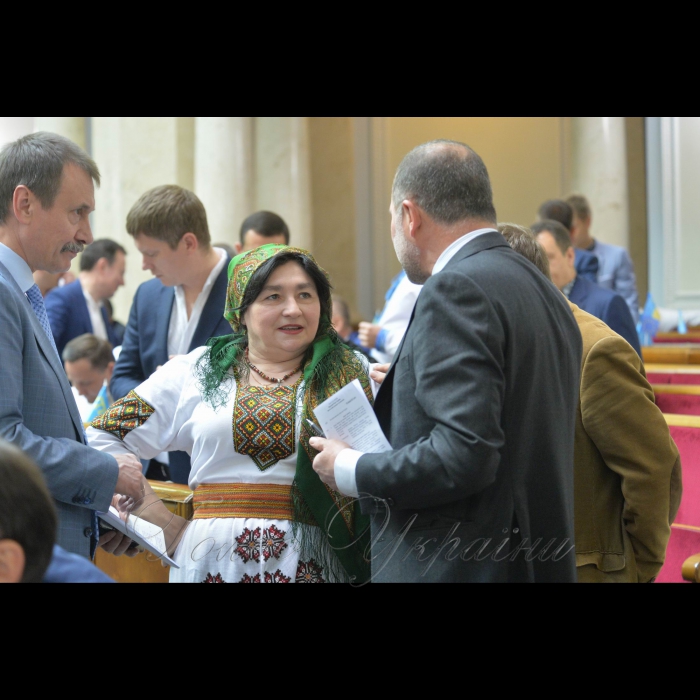 18 травня 2017 пленарне засідання Верховної Ради України.
Михайло Папієв – ОБ, Марія Матіос - БПП.