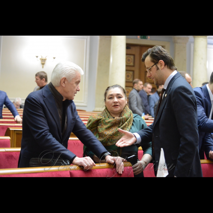 2 березня 2018 сесія Верховної Ради України. Володимир Литвин позафр., Марія Матіос БП, Віктор Галасюк РП.