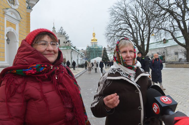 Різдвяне богослужіння предстоятеля Православної церкви України митрополита Епіфанія в Успенському соборі Києво-Печерської лаври у Києві, 7 січня 2023 р. Це перше богослужіння голови ПЦУ на території лаври. Раніше богослужіння на Різдво в Успенському соборі проводила лише УПЦ Московського патріархату.