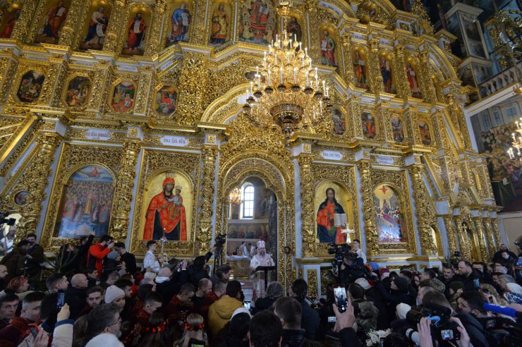 Предстоятель ПЦУ митрополит Київський і всієї України Епіфаній у свято Різдва Христового за юліанським календарем, 7 січня, провів богослужіння в Успенському соборі Києво-Печерської лаври.