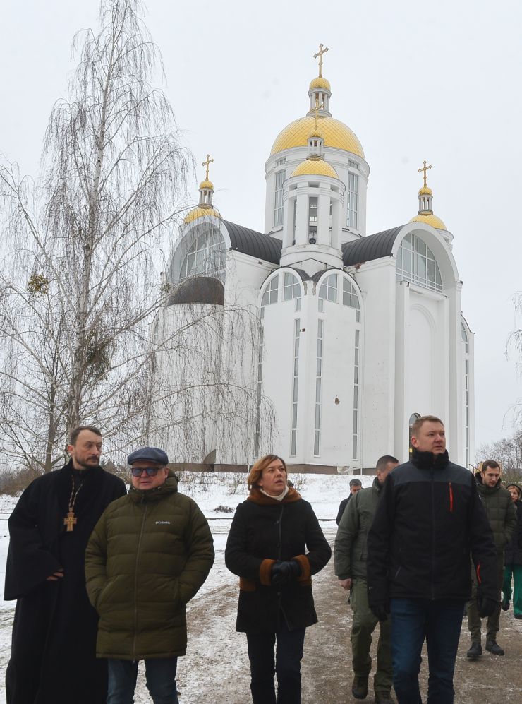 Візит делегації Латвійської Республіки на чолі зі спікером Сейму Едвардсом Смілтенсом до Бородянки, Бучі,Ірпіня