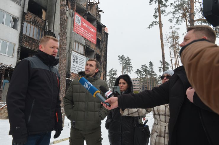 Візит делегації Латвійської Республіки на чолі зі спікером Сейму Едвардсом Смілтенсом до Бородянки, Бучі,Ірпіня