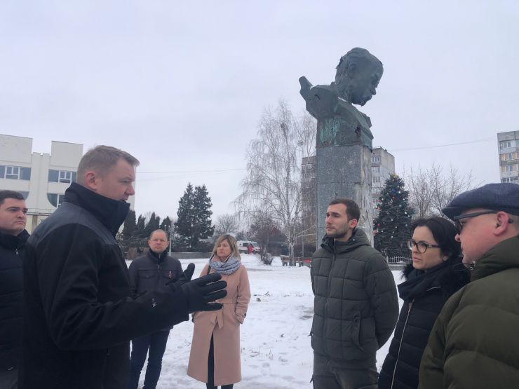 Візит делегації Латвійської Республіки на чолі зі спікером Сейму Едвардсом Смілтенсом до Бородянки, Бучі,Ірпіня