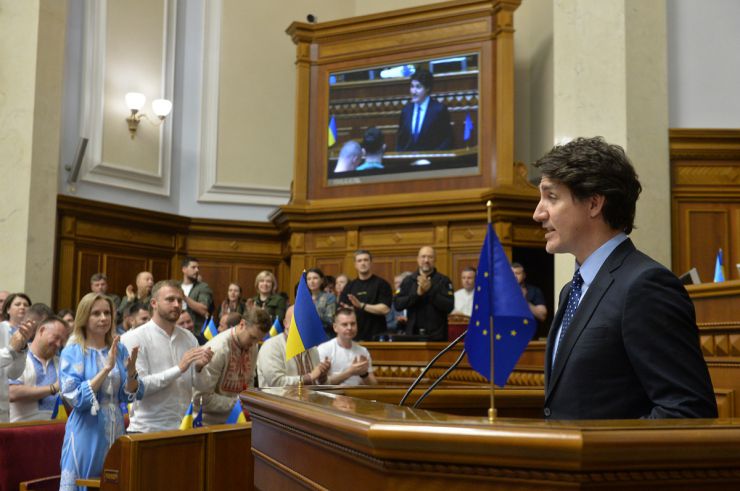 Прем'єр-міністр Канади Джастін Трюдо виступив на пленарному засіданні Верховної Ради України