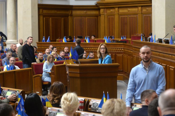 Пленарне засідання Верховної Ради України. Верховна Рада в першому читанні підтримала законопроєкт про заборону релігійних організацій, які повʼязані з рф. Підласа