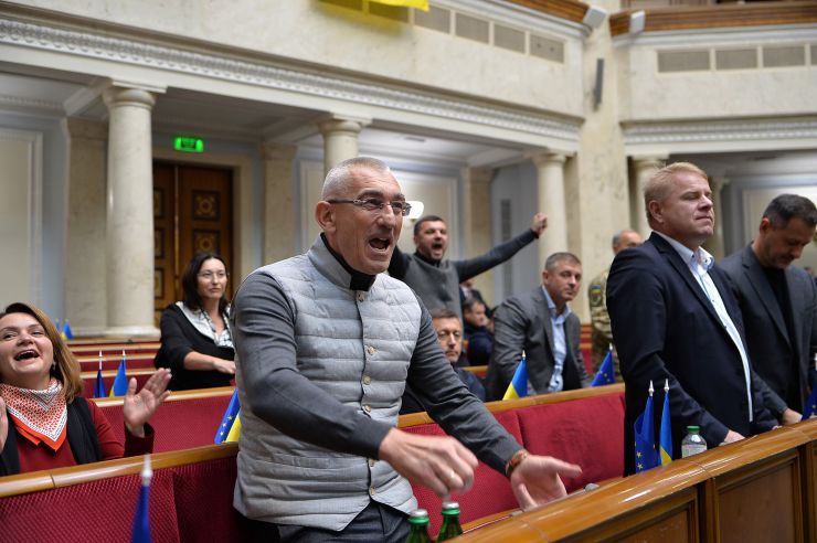 Пленарне засідання Верховної Ради України. Верховна Рада в першому читанні підтримала законопроєкт про заборону релігійних організацій, які повʼязані з рф. Чайківський