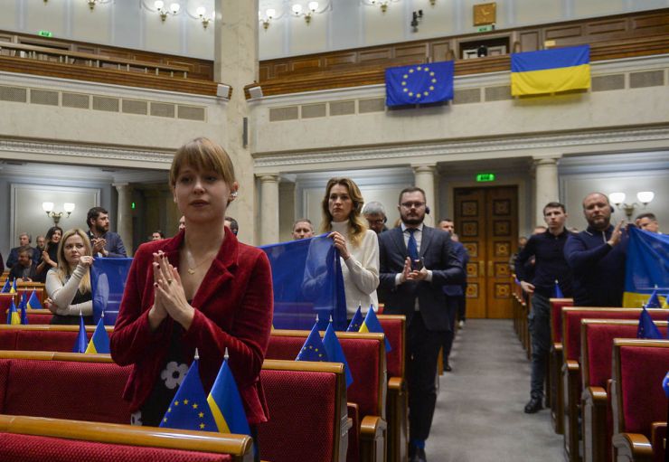 Під час візиту до України Президентка Європейської комісії Урсула фон дер Ляєн виступила з промовою у Верховній Раді України