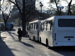 Біля  Жовтневого палацу де проходив  ХІІІ З'їзд суддів України відбулась акцію протесту в рамках проекту 