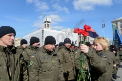 Перший заступник Голови Верховної Ради України Андрій Парубій взяв участь у заході, присвяченому другій річниці створення Національної гвардії України, який проходив на Майдані Незалежності.